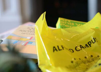 yellow plastic bag