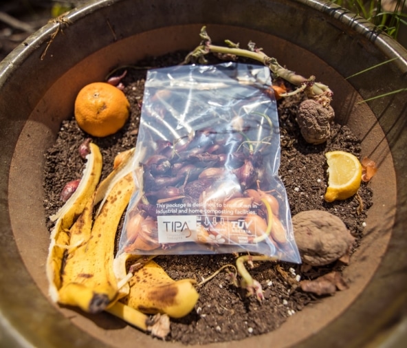 Sustainability minded compost bag